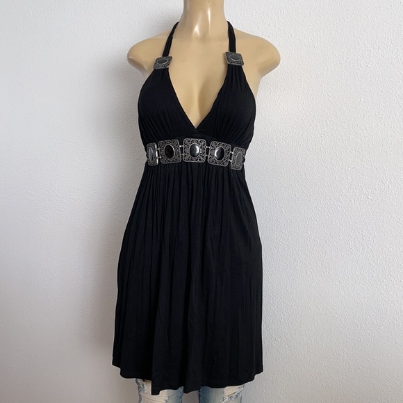 FLAIR COLLECTION black tunic/dress - Picture 1 of 7